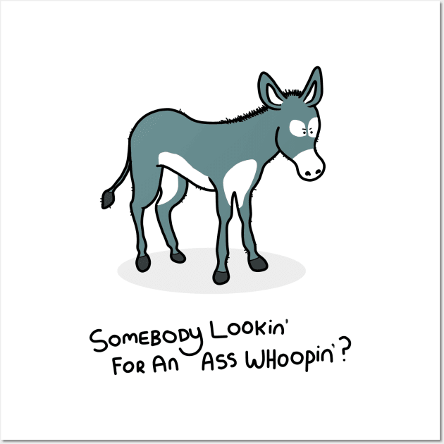 Grumpy Donkey Wall Art by grumpyanimals